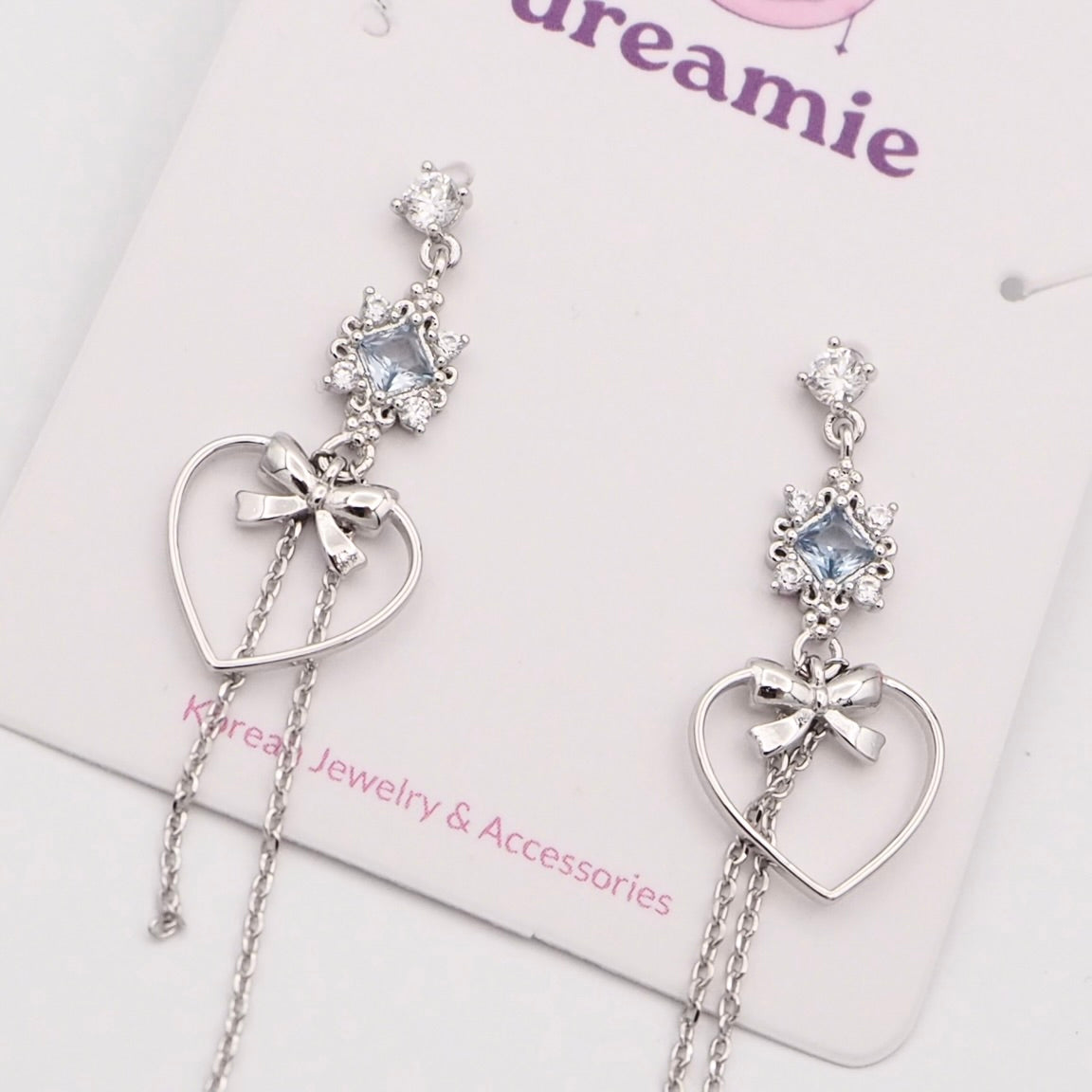 Heartfelt Grace Earrings - Silver