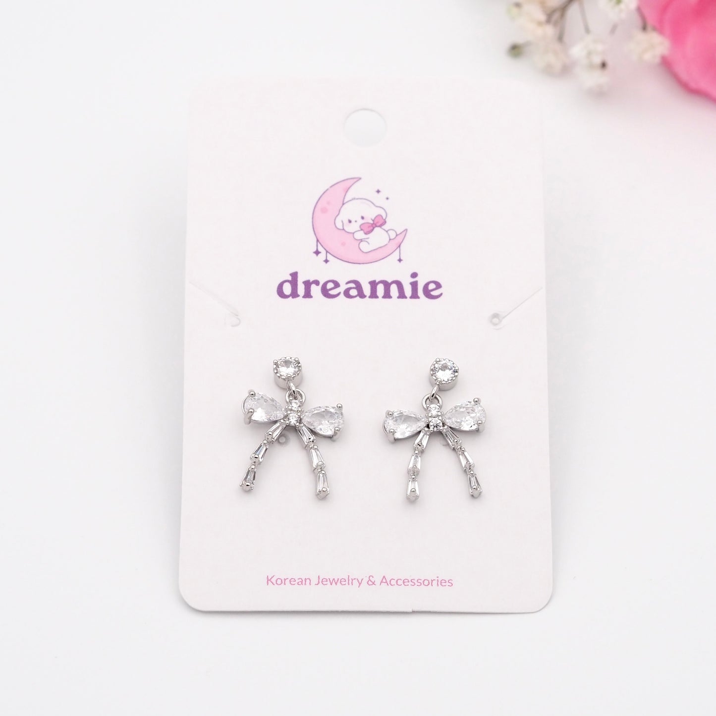 Crystal Bow Earrings