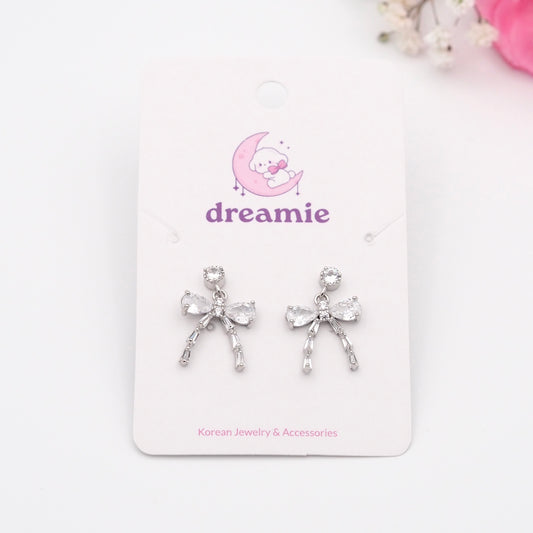 Crystal Bow Earrings