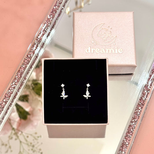 Silver 925 First Spring Flutter Earrings