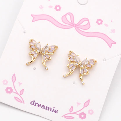 Butterfly Lumé Earrings - Gold