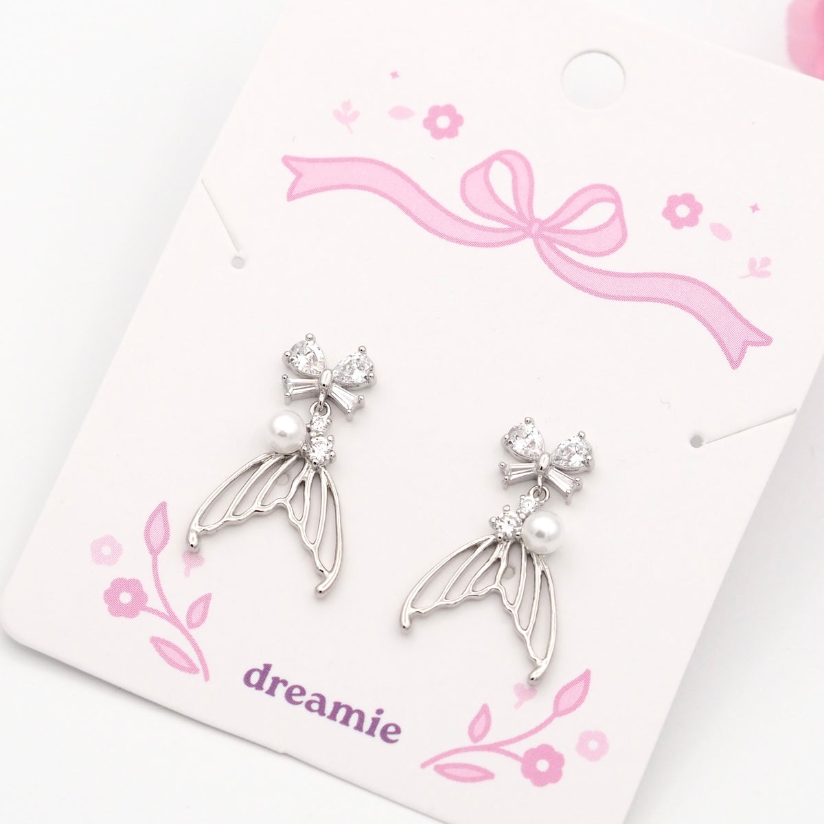 Mermaid Glow Earrings - Silver