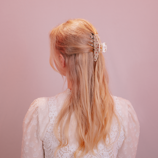 French Rose Garden Hair Claw
