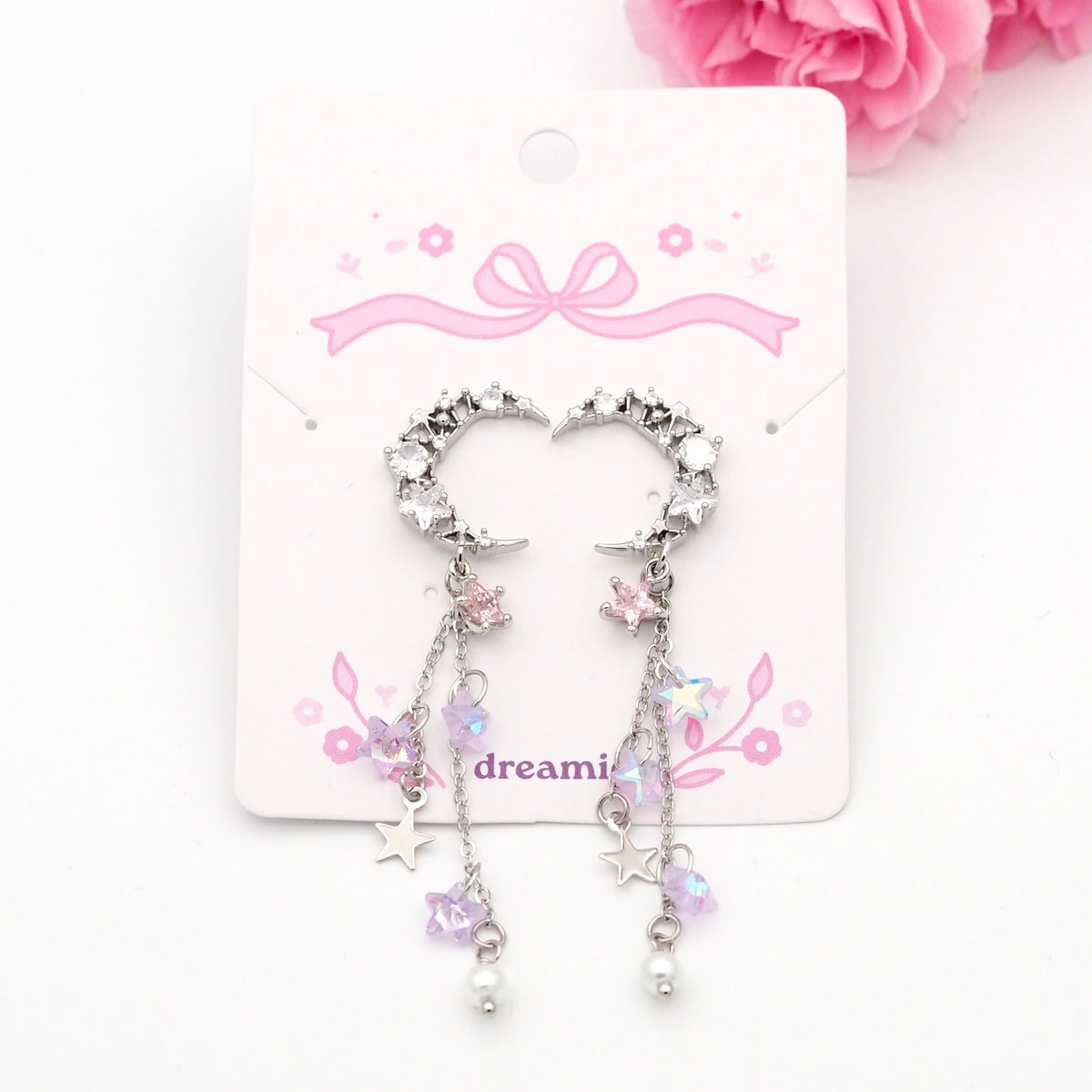 Rosy Starlight Earrings