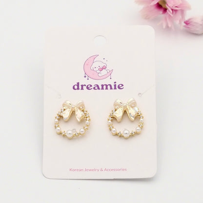 Pearl Ribbon Delight Earrings
