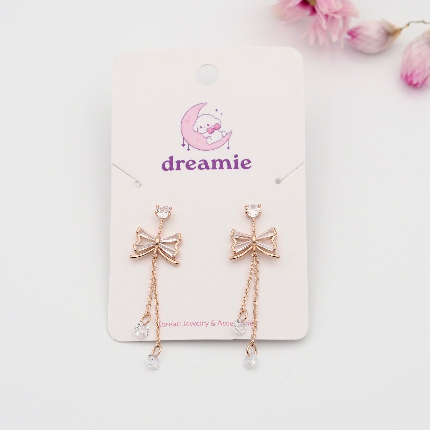 Ribbon Cubic Earrings