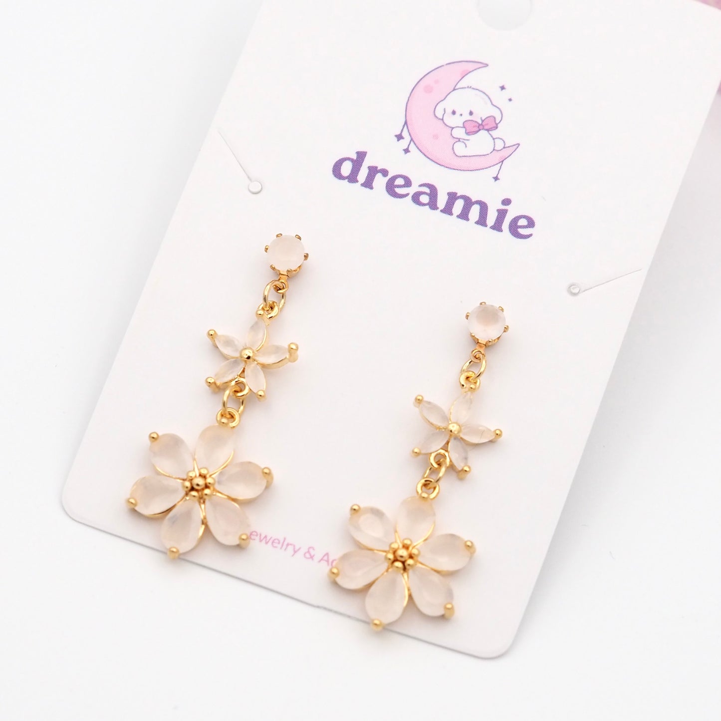 Fleur Gem Duo  Earrings