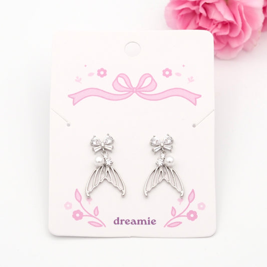 Mermaid Glow Earrings - Silver