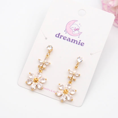 Fleur Gem Duo  Earrings