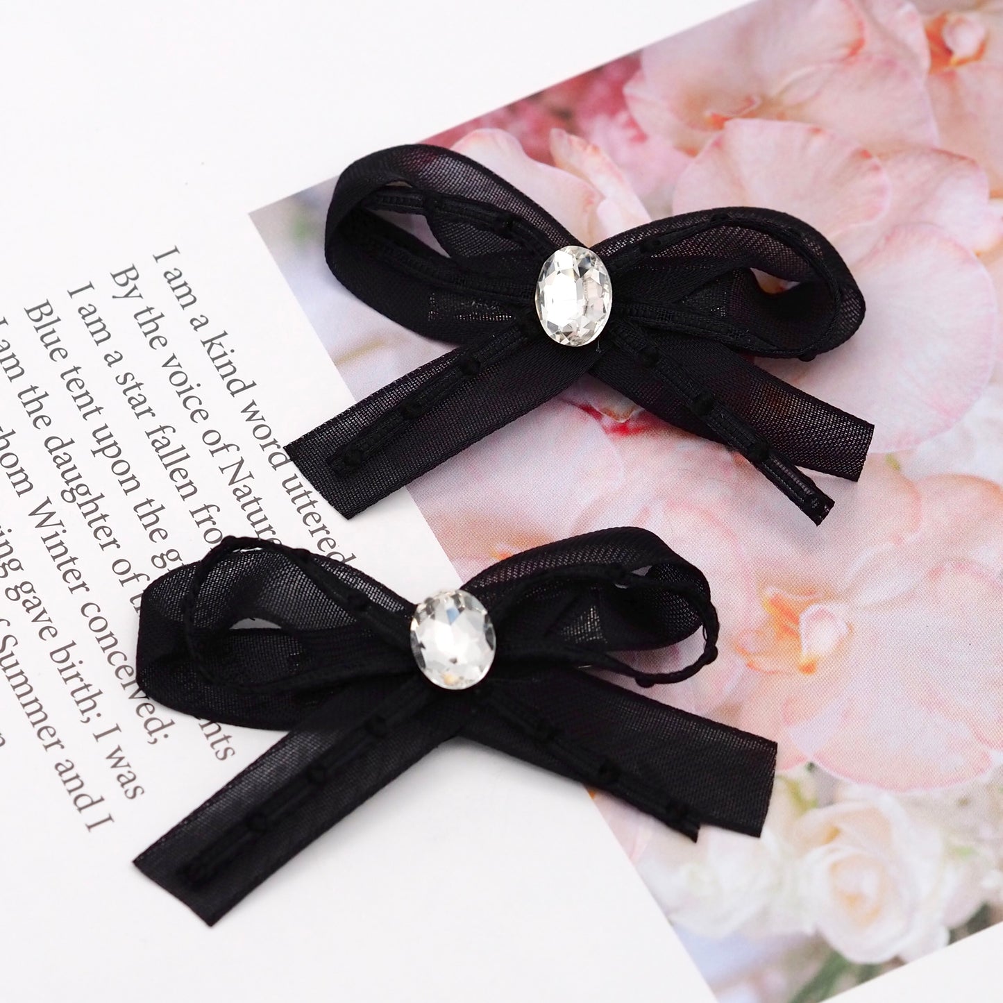 Bow Hair Pin Set - 3 colors
