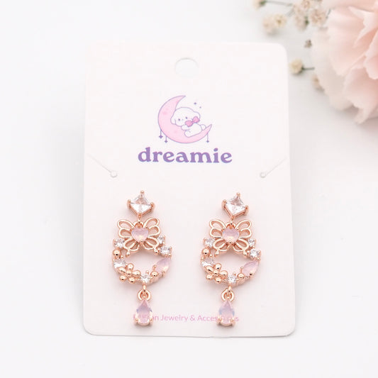 Cherry Flutter Drop Earrings