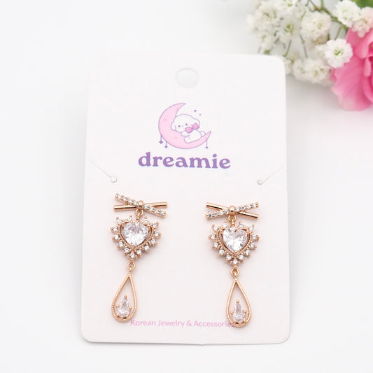 Romantic Laced Heart Earrings