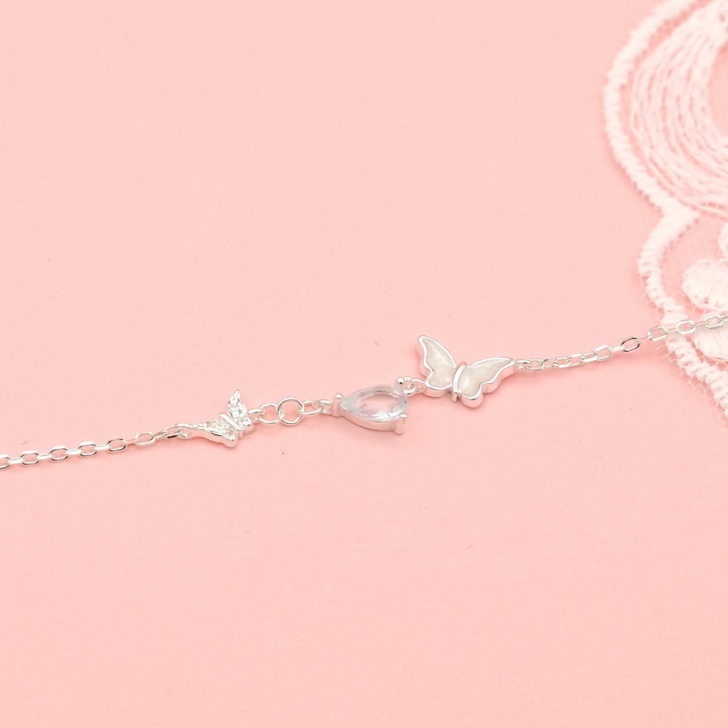 Silver 925 Butterfly Lagoon Bracelet