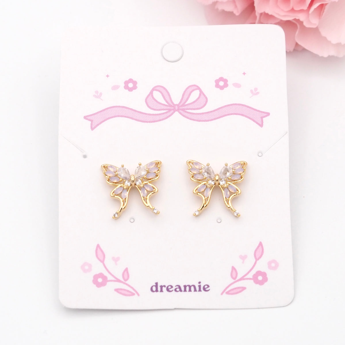 Butterfly Lumé Earrings - Gold