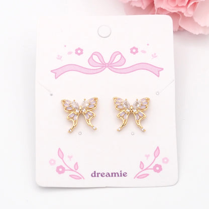 Butterfly Lumé Earrings - Gold