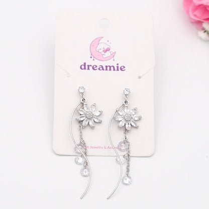 Sun Flower Drop Earrings