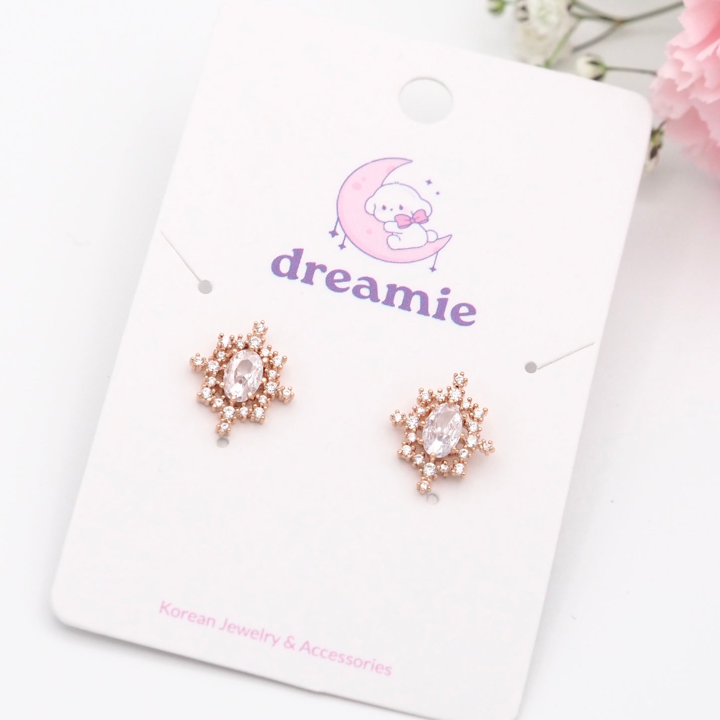 Crystal Snowflake Earrings