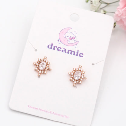 Crystal Snowflake Earrings