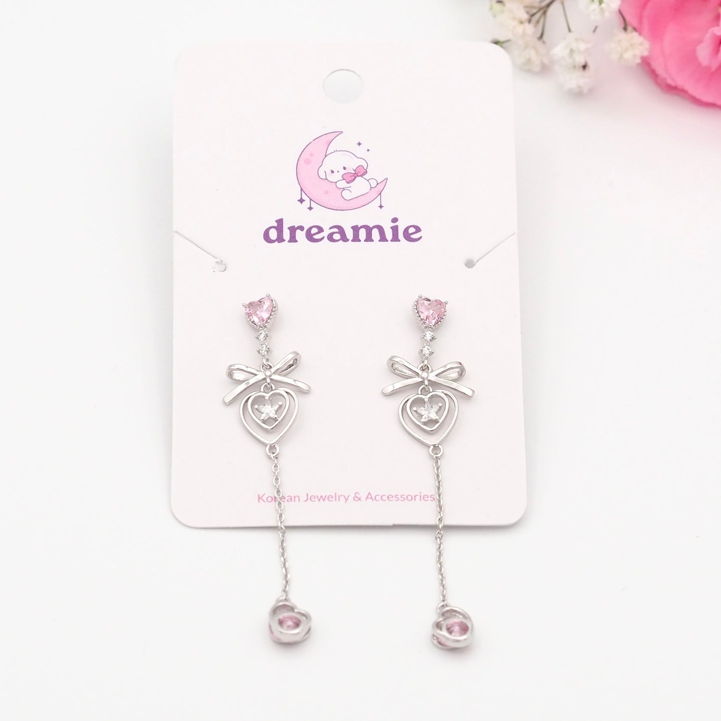 Twinkle Love Earrings - Silver