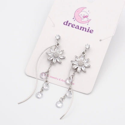 Sun Flower Drop Earrings
