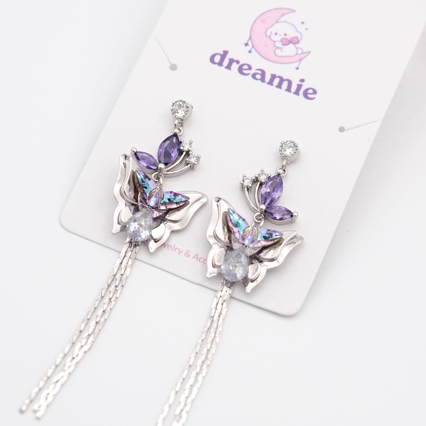 Violet Wings Earrings