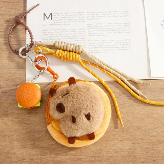 Burger Capybara Bag Charm