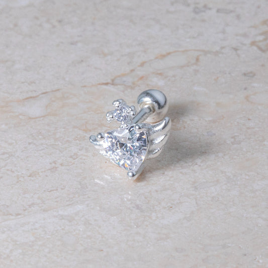 Mini Silver 925 Cupid Wing Piercing