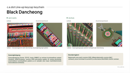 Black Dancheong Keycap Keychain