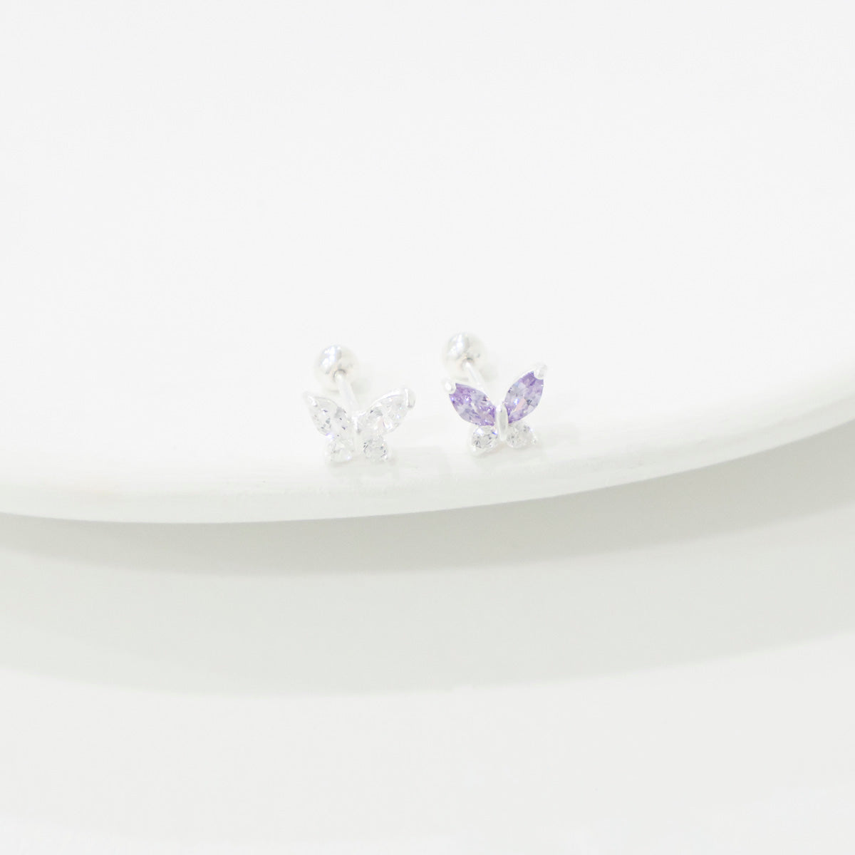 Mini Silver 925 Butterfly Cubic Piercing