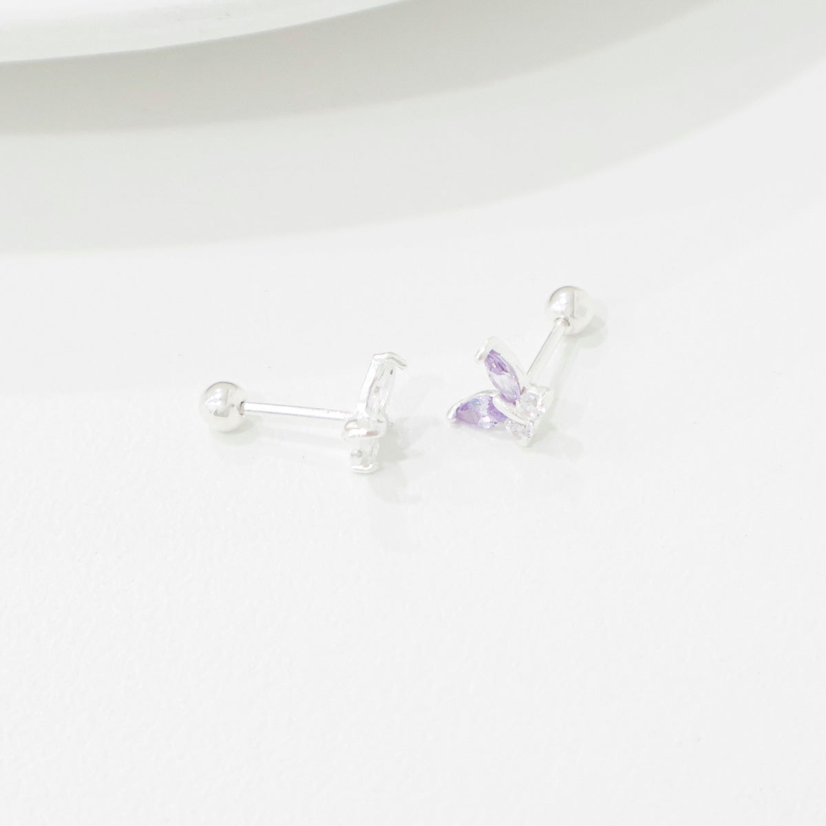 Mini Silver 925 Butterfly Cubic Piercing
