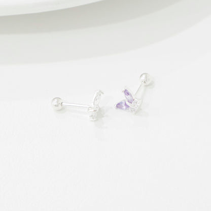 Mini Silver 925 Butterfly Cubic Piercing