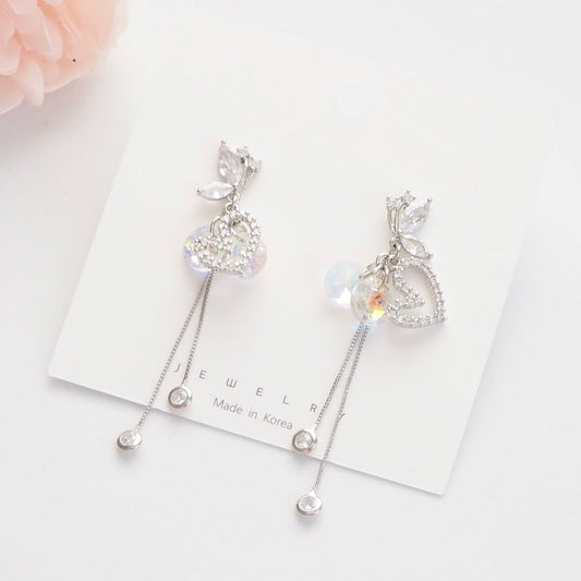 Crystal FlutterBling Drop Earrings - Dreamie - Earrings