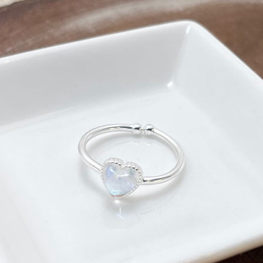 925 Silver Pure Hearted Silver Ring