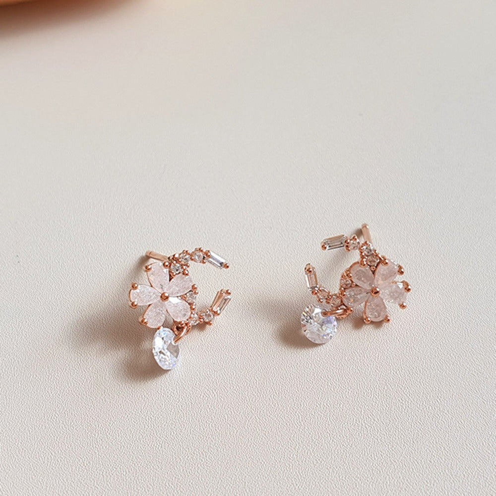 Moonkissed Petals Stud Earrings