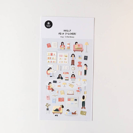 Suatelier stickers - In the Library