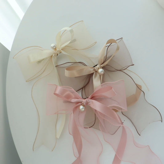 Serene Ribbon Elegance Hair Clip