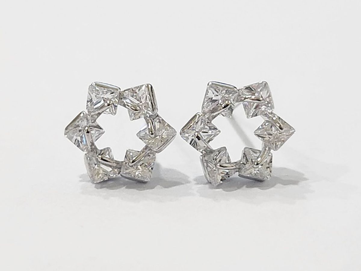 Mini Silver 925 Geometry Garden Earrings - Dreamie - Earrings