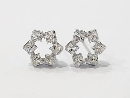 Mini Silver 925 Geometry Garden Earrings - Dreamie - Earrings