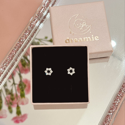 Mini Silver 925 Geometry Garden Earrings - Dreamie - Earrings