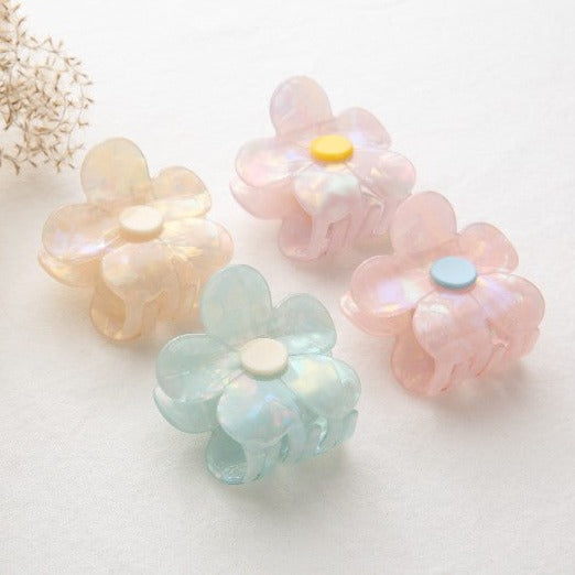 Cellulose Flower Clamp Hairpin