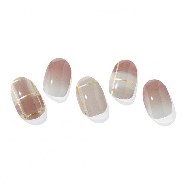 OHORA Gel Nail Strips - Browny Check